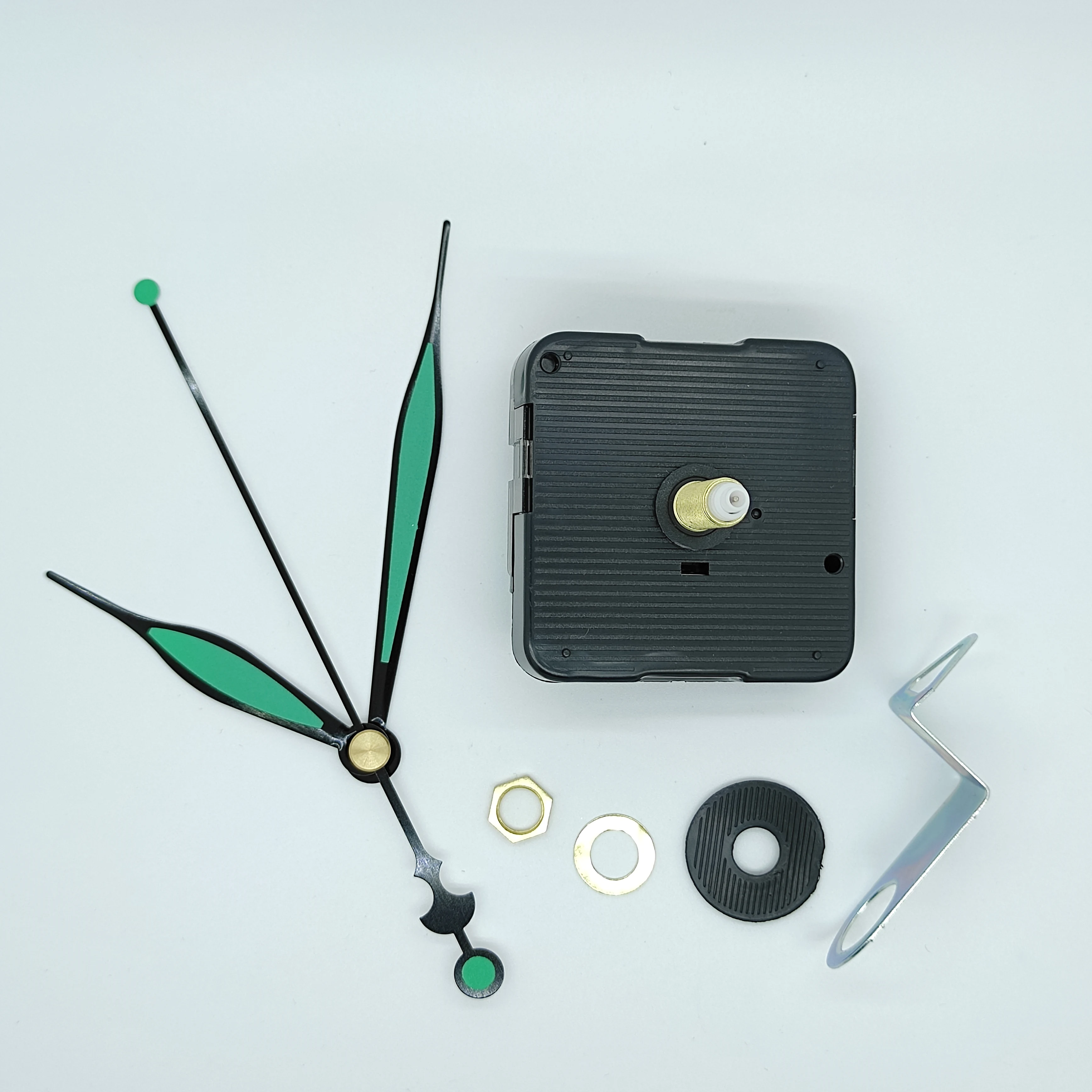 Оптовая продажа 10 шт. комплект бесшумных часовых механизма с рукояткой вала 28 мм