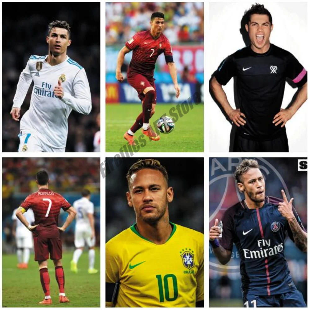 Роналду Неймар настенная Картина на холсте постеры и принты в скандинавском