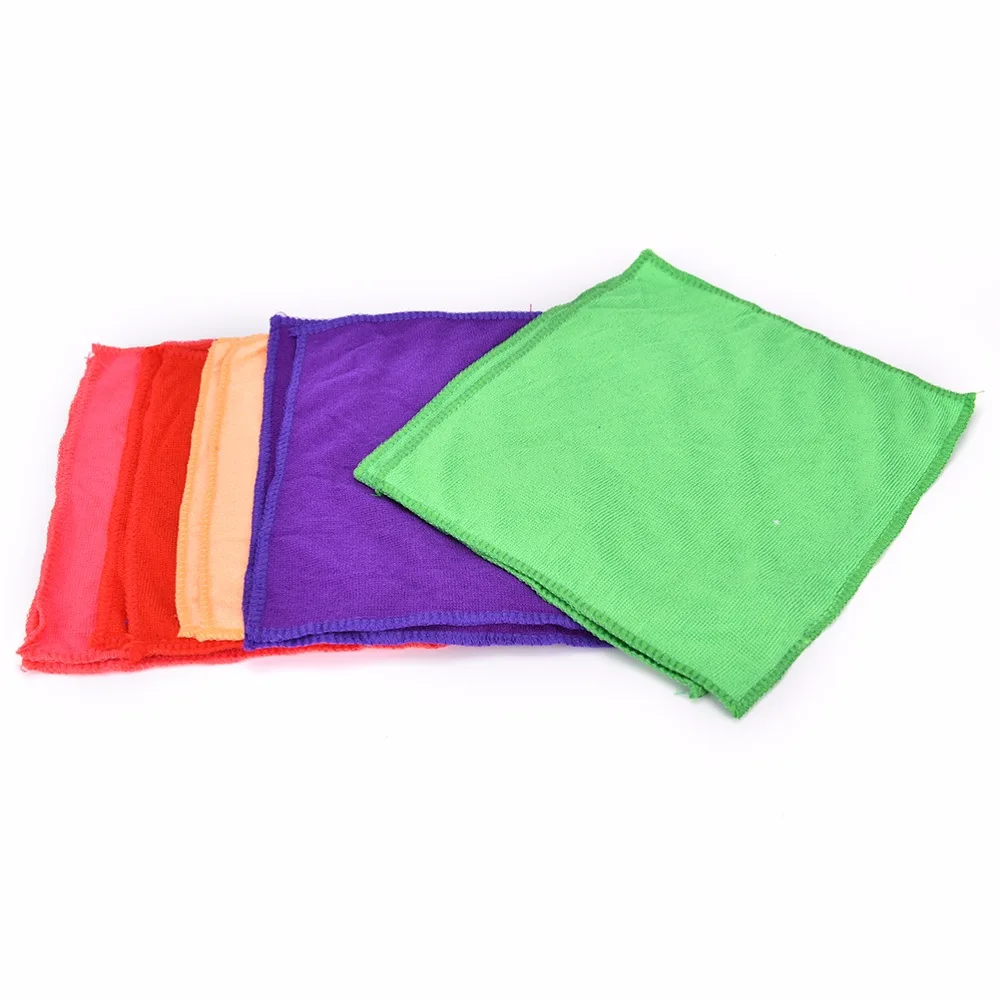 25x25 см 10 шт. однотонное банное полотенце из микрофибры для лица тела ванны