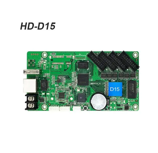 Huidu асинхронизация HD D15 полноцветный светодиодный видеоконтроллер 192*128 пикселей