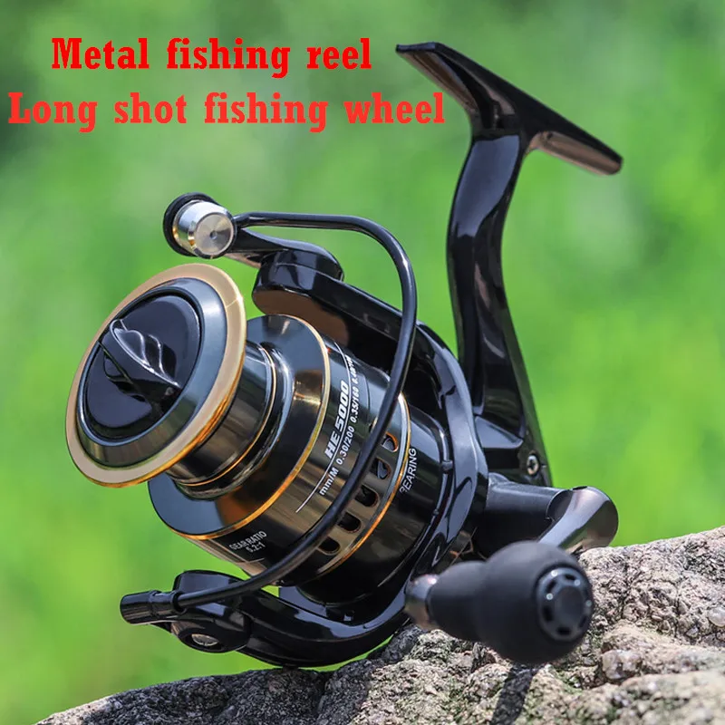 

100% Original LINNHUE Fishing Reel 10KG Maximum Load Alloy Handle Metal Gear/Spool All Metal Fishing Spool Long Shot
