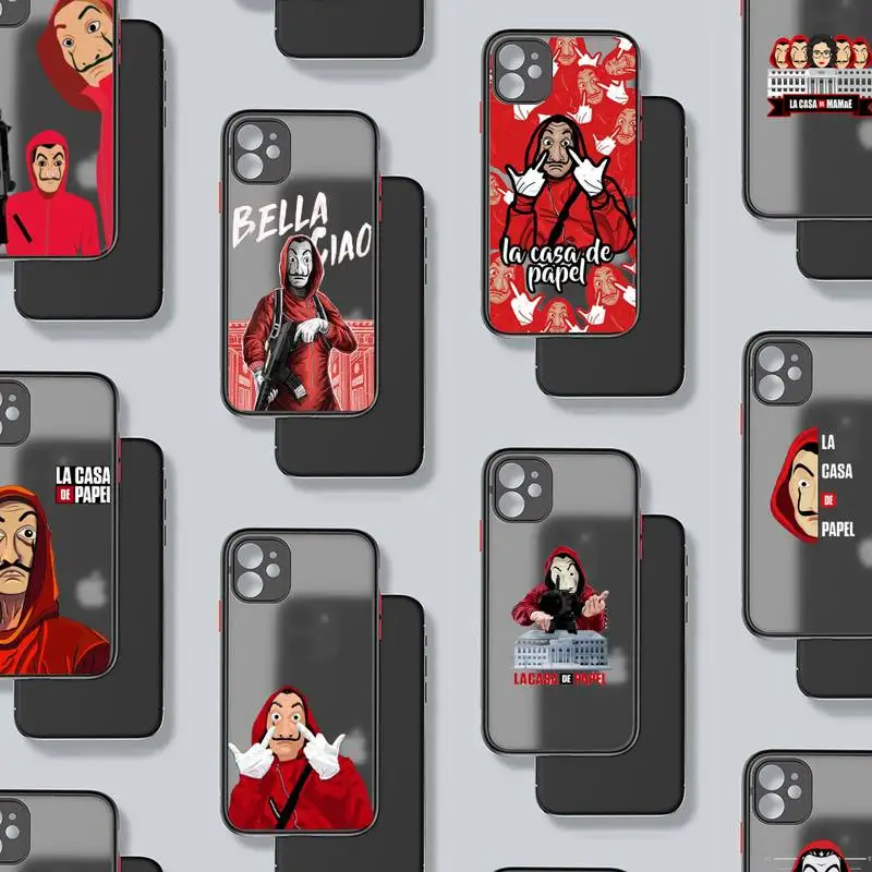 

La Casa De Papel spain tv Phone Case matte transparent For iphone 7 8 11 12 plus mini x xs xr pro max cover