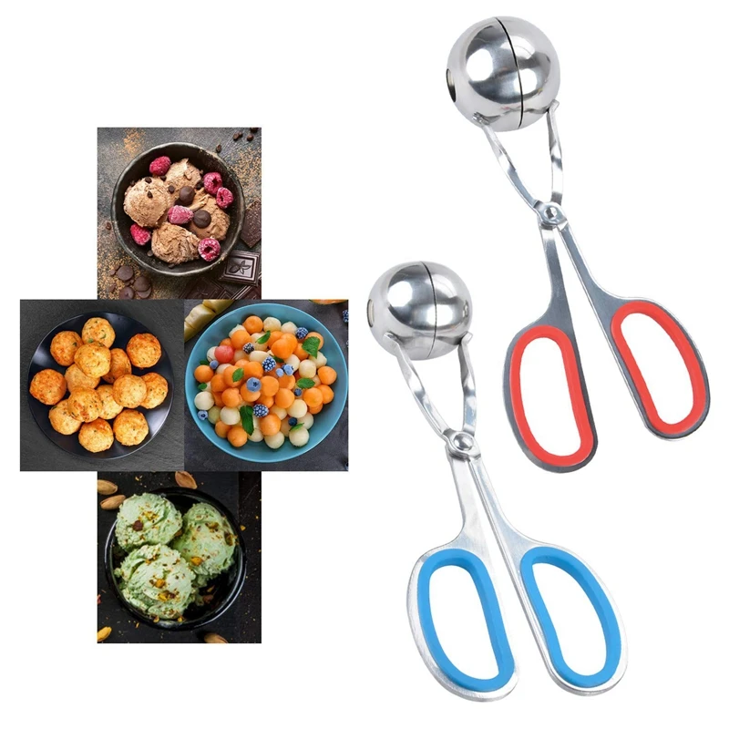 Мясорубка 2 шт. щипцы из нержавеющей стали для мясных шариков со съемными