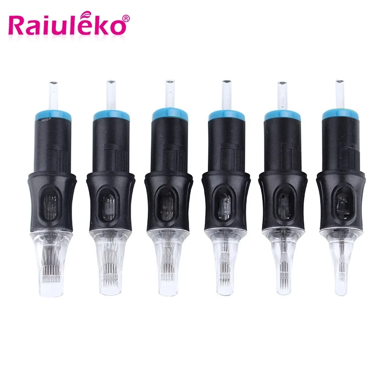 10 шт татуировки полуперманентный картридж иглы одноразовые брови макияж тату