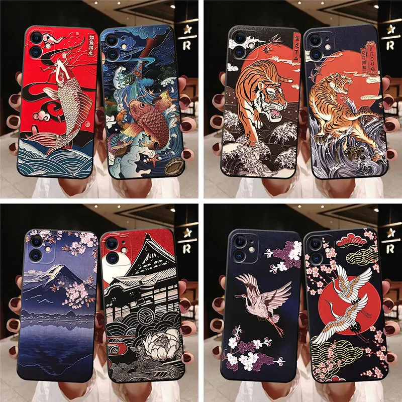

Embossed mobile phone case iphone 12 pro max Chinese style dragon iphone 11 case soft shell iphone case 11 iphone 11 pro
