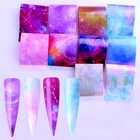 10 шт., переводная Фольга для дизайна ногтей