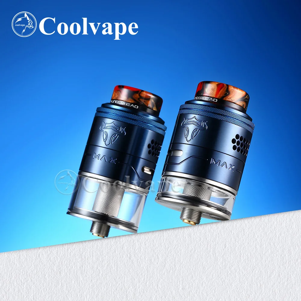 

coolvape Original ThunderHead Creations thc Tauren Max RDTA Dual Coil 2ml/4.5ml 25mm Vaporizer Tank For thc Tauren Max Mod