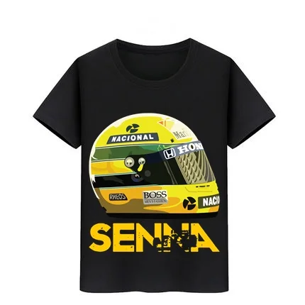 

Boy Girl top tees 3-11 year kid Tee shirt Children Skateboard T shirts Ayrton Senna Helmet T-Shirt baby cotton Tshirt