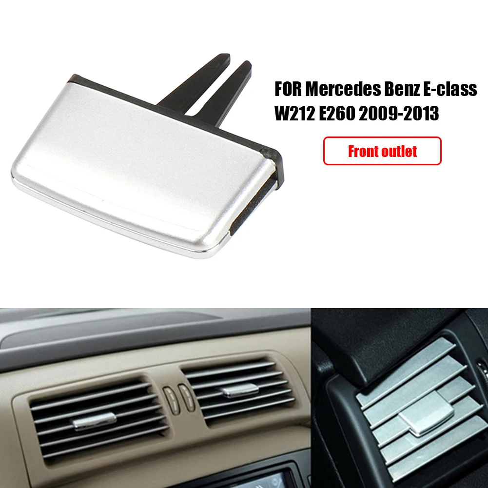 

Car Front A/C Air Conditioning Vent Outlet Tab Clip Repair Kit for Mercedes-Benz E-Class W212 E260 2009-2013 Silver Accessories