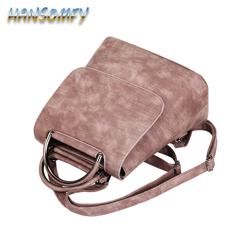 Новинка 2019 женский рюкзак из искусственной кожи многофункциональная ранец