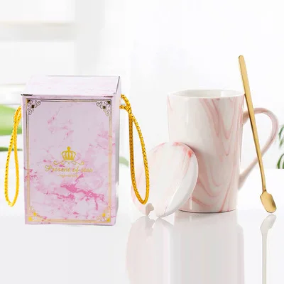 

Marbling ceramic cup originality Gold rimmed Mug Cup for lovers Flamingo Coffee Mugs Ceramic Mug Travel Cup Gift Cup