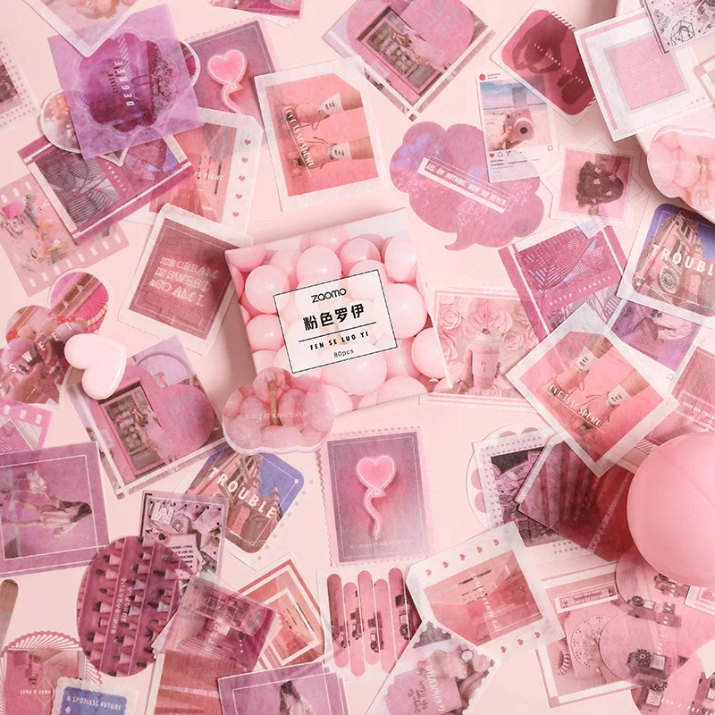 80 шт./компл. наклейки туристические Kawaii Planner Srapbooking дневник Ablum декоративные