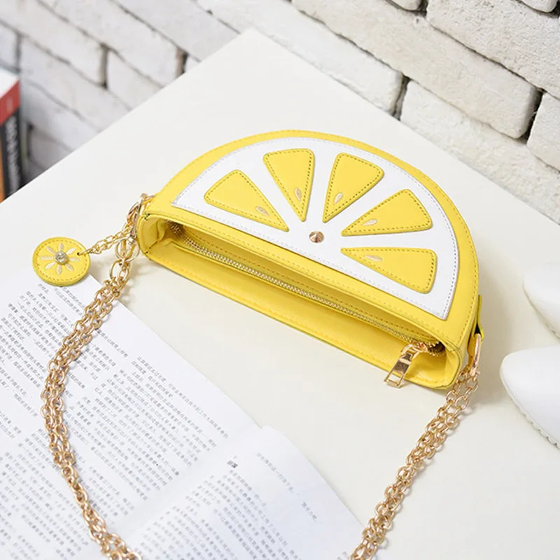 Watermelon Orange Shaped Bag Evening Clutch Fruit Chain Messenger Small Crossbody Bags For Women Purses 23*13*7CM | Багаж и сумки