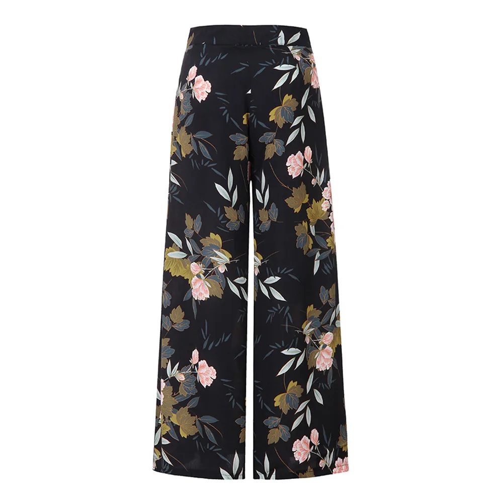 Новые женские брюки мешковатые широкие s с цветочным принтом длинные pantalones de