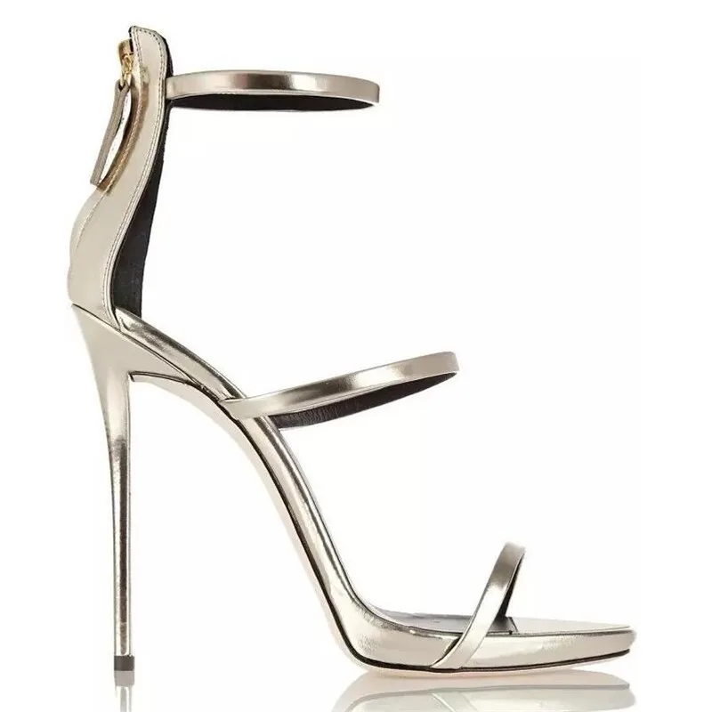 

BBZAI New pattern Superior quality sexy Big code ladies shoes 12CM Thin Heels sandals Fashion Show Nightclub Femmes 3-14 15