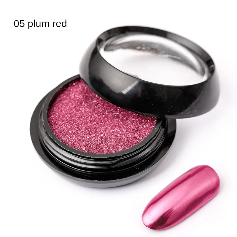 Зеркальная блестящая пудра для ногтей 2 мл металлик УФ гель дизайна полировка