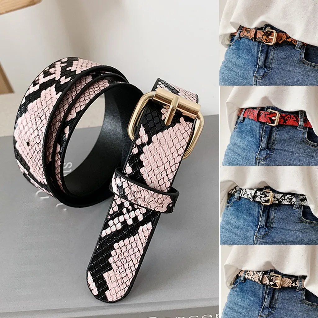 Модные женские ремни из искусственной кожи металлический корсет с пряжкой в