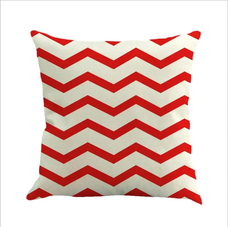 

45x45cm Abstract Geometry Stripe Cushion Cover Cotton Linen Decorative Throw Pillow Cover Seat Sofa Pillow Case Home