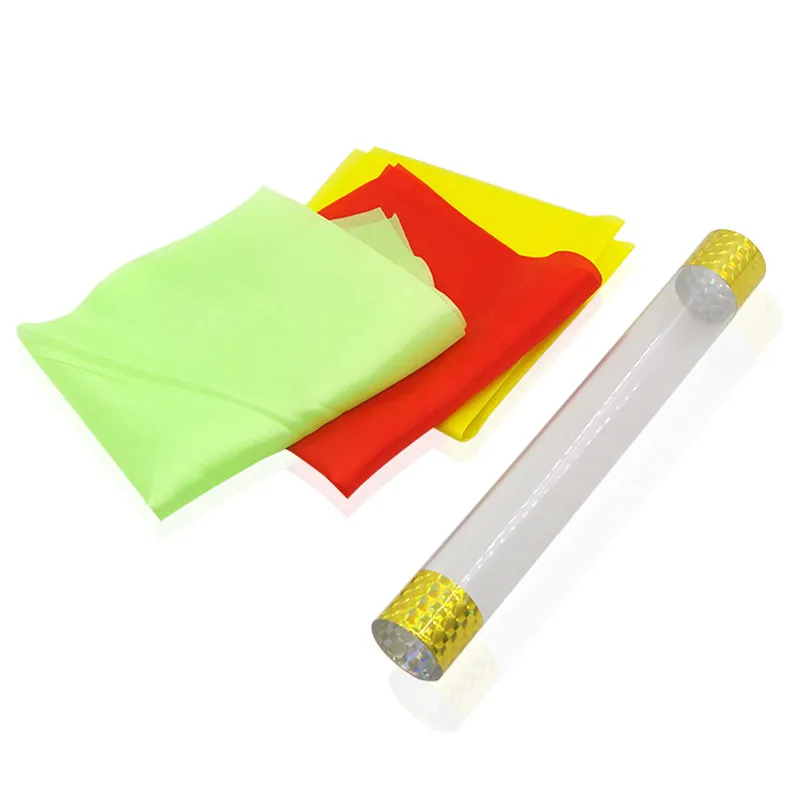 Хрустальная трубка шелковая из ПВХ магический трюк три скарвы связывающие магию