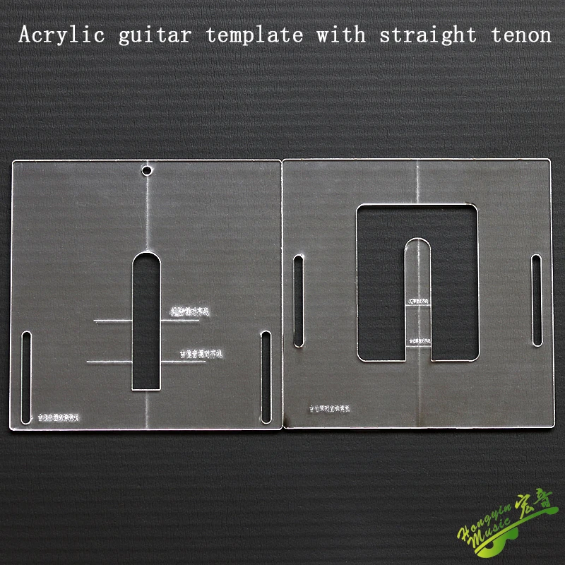 Tambor de Guitarra em Linha Cauda de Andorinha Tenon em Linha Molde de Guitarra Modelo de Acrílico Reta Molde Acrílico Ferramenta