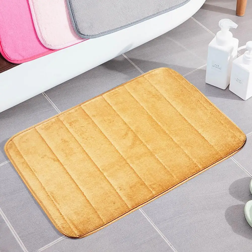 

Compact Good Anti-slip Absorbent Bath Mat Rectangular Bathroom Mat Practical for Living Room