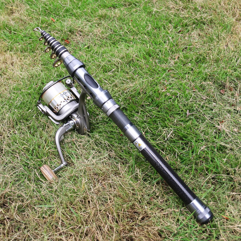 

Telescopic Fishing Rod Spinning 1.5M-2.7M feeder Hard Carbon Fiber Pesca Ultralight Travel Carp Spinning Reel Rod 2021