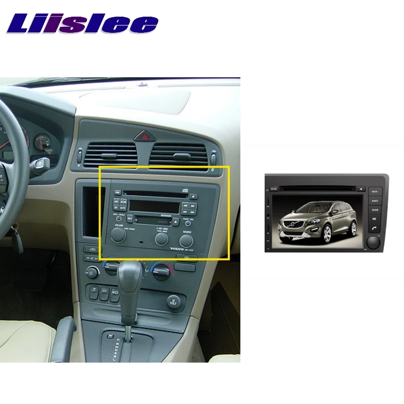 Автомагнитола LiisLee для VOLVO S60 V70 2001 ~ 2008 мультимедийный ТВ DVD GPS Hi Fi радио стерео