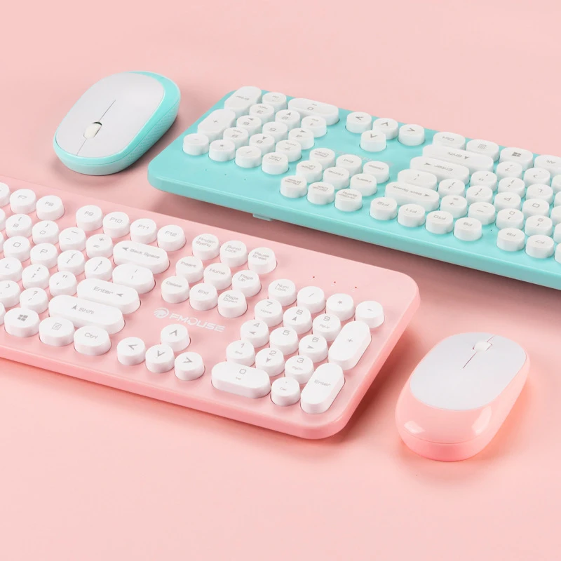 Беспроводная клавиатура и мышь с 104 клавишами 2 4 ГГц водонепроницаемая