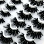 HBZGTLAD 16 пар 3D накладные ресницы из норкового волоса натуральныетолстые длинные ресницы для макияжа инструменты для наращивания красоты