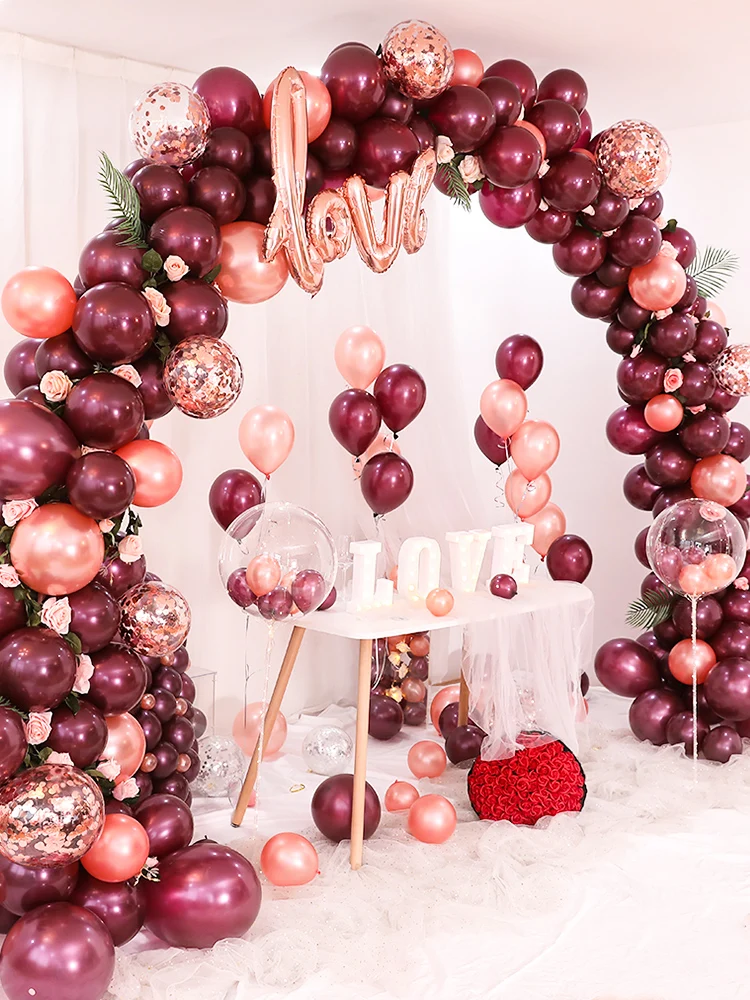 Свадебные Воздушные шары украшения арки Свадьба открытие День рождения