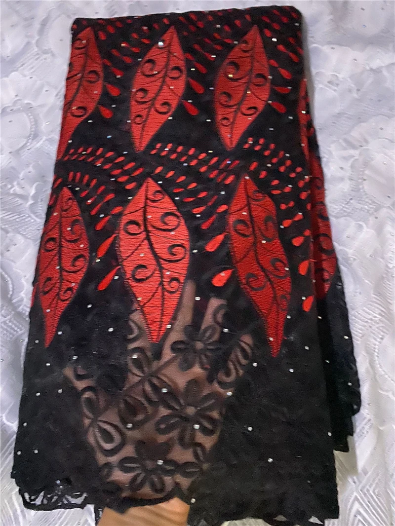 Африканская кружевная ткань 2021 Высококачественная тюль синяя французская с