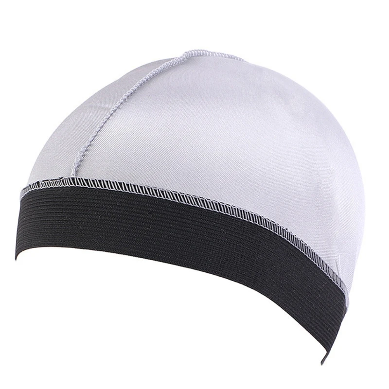 

Elastic Silky Satin Bonnet Kids Dome Wave Stretch Hair Cover Hat Sleep Cap GXMB