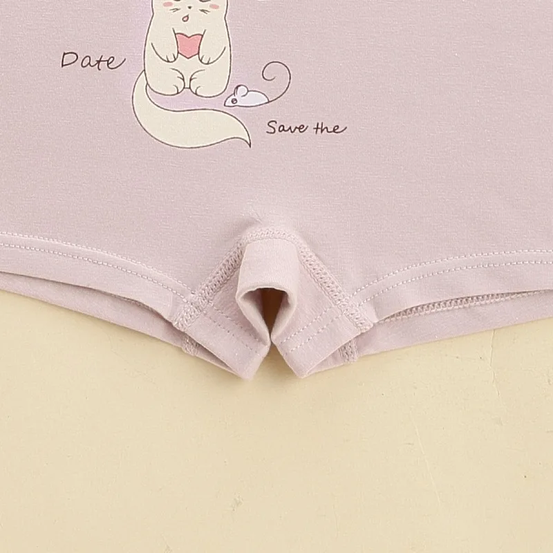 Новые детские трусы боксеры для девочек с мультяшным рисунком детское нижнее