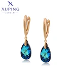 Ювелирные изделия Xuping, Летняя распродажа, модные новые серьги-подвески с кристаллами для женщин и девушек A00629383