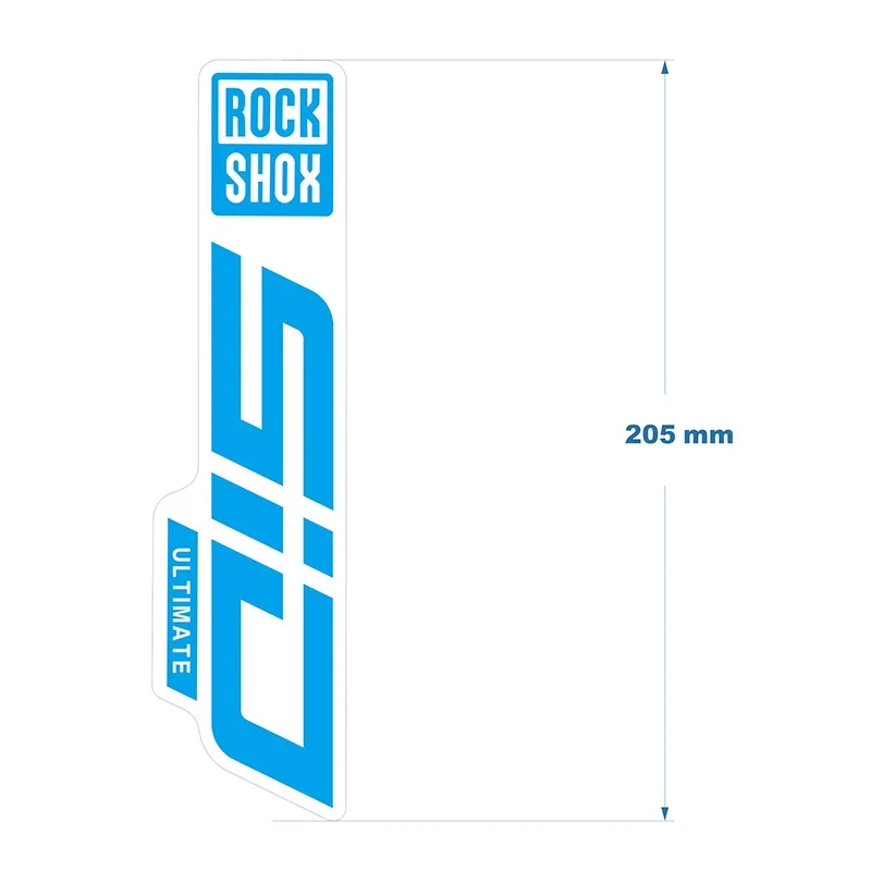 2021 наклейка с вилкой ROCK SHOX SID прозрачное дно/без основания для горных велосипедов
