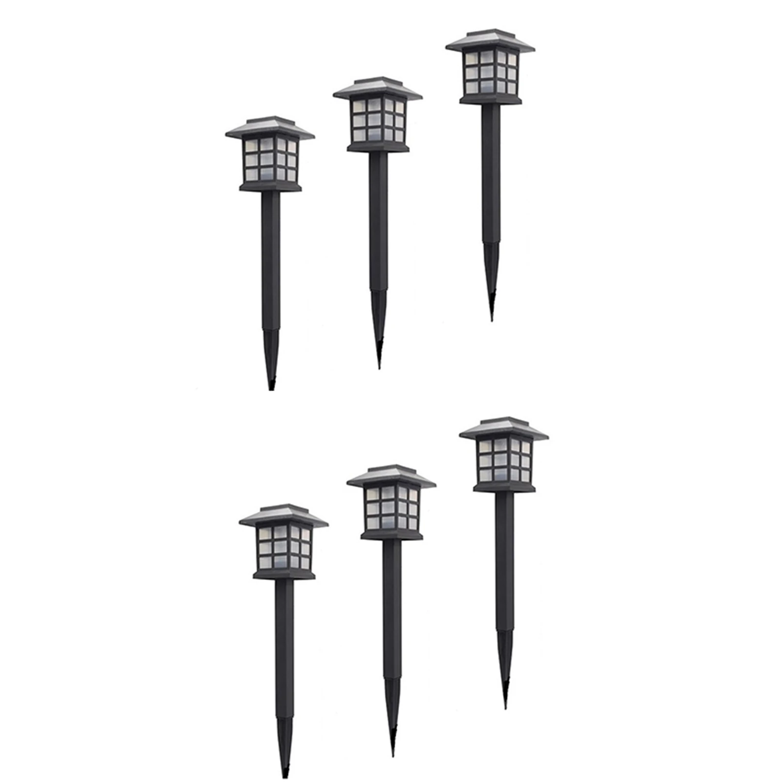 

Hot 2/6 PCS Solar Garden Pathway Light IP65 Waterproof LED Inserting Lamp 15inch Tall Ground Plug Outdoor Decor for Lawn