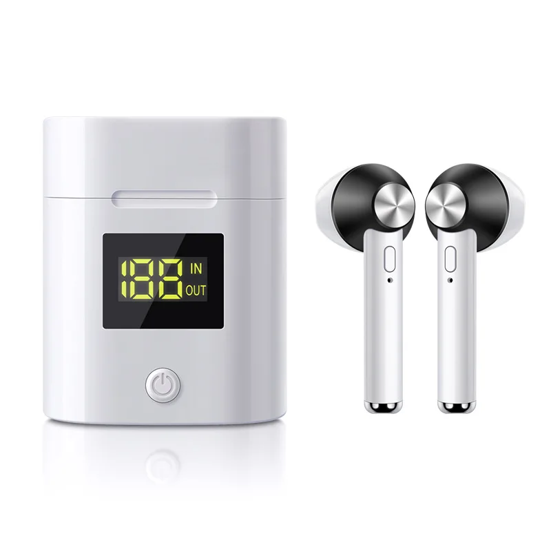 black YUNAO DO19, беспроводные Bluetooth наушники, бинауральные, HD вызов, шумоподавление, Bluetooth наушники, Bluetooth гарнитура с зарядным устройством - Цвет: black