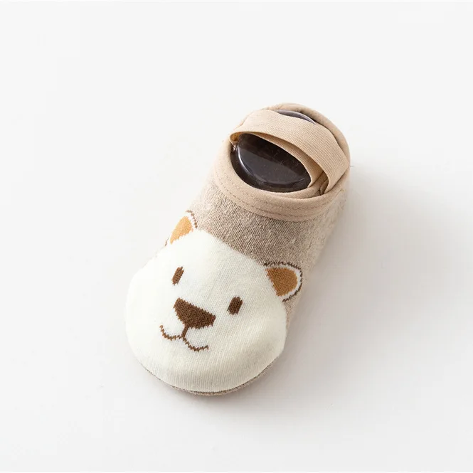 Носки для малышей 0-3 лет, хлопковые нескользящие носки из махровой ткани для новорожденных, 6 видов, весна-осень-зима, популярные носки для малышей - Цвет: B