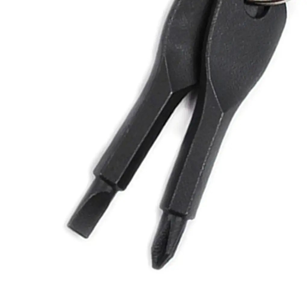 

1 Pair Portable Steel Keychain Screwdriver Outdoor Key Ring Multifunctional Screwdriver Good Quality Outdoor EDC Key Ring Tool