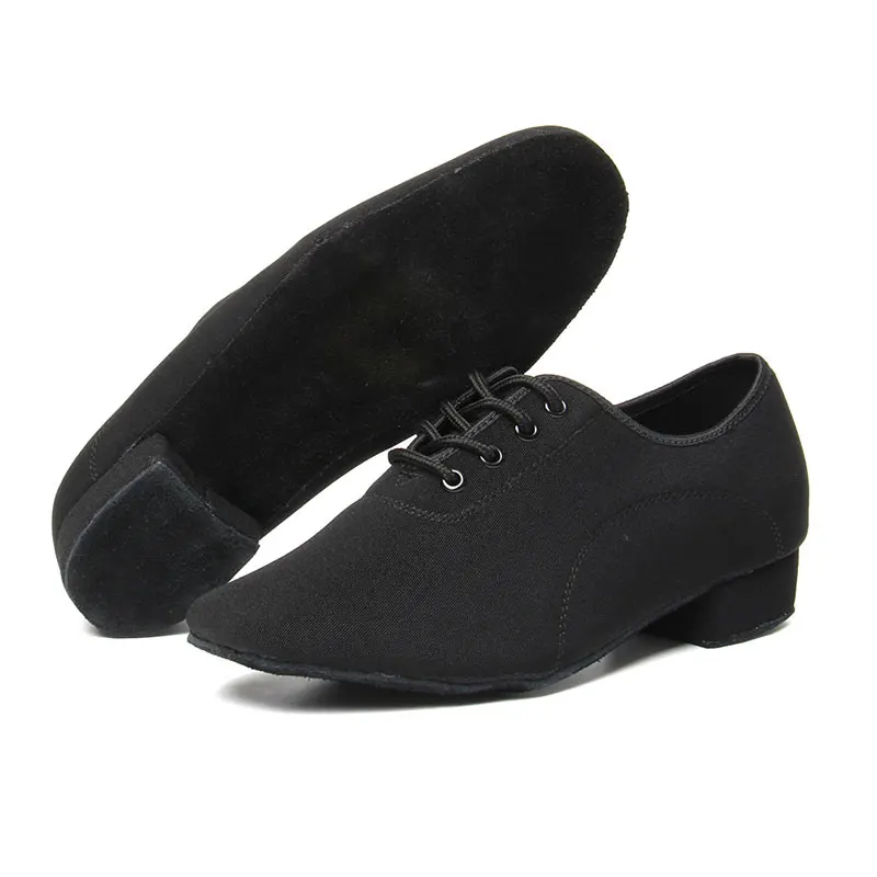 HROYL Men‘s Dance-Shoes Ballroom Latin Dance Shoes For Men Male Modern Jazz Tango Dancing Shoes Salsa Practise Shoe Black