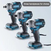 3 type 18v 520n m brushless cordless electric impact wrench 12 socket wrench power tools rechargeable for makita battery