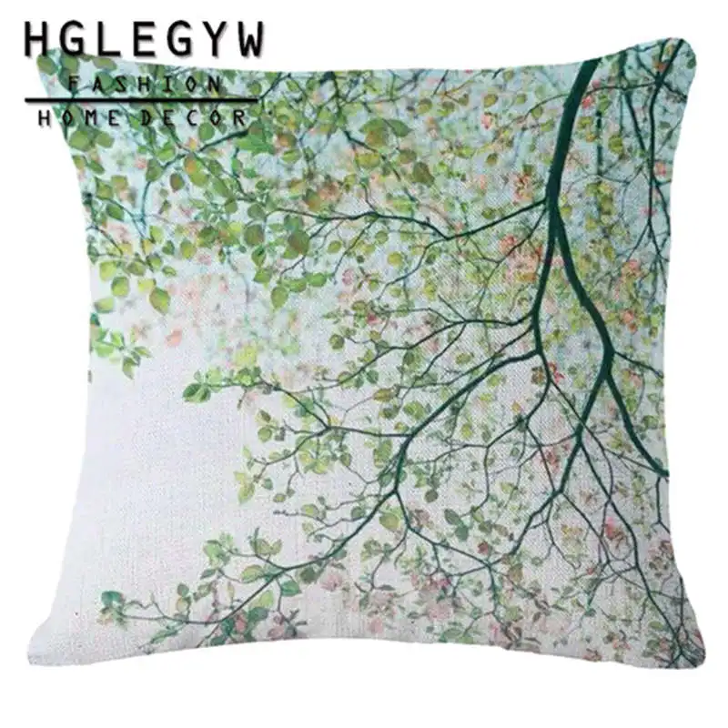 Романтический чехол для подушки с рисунком лаванды наволочки из хлопка и льна