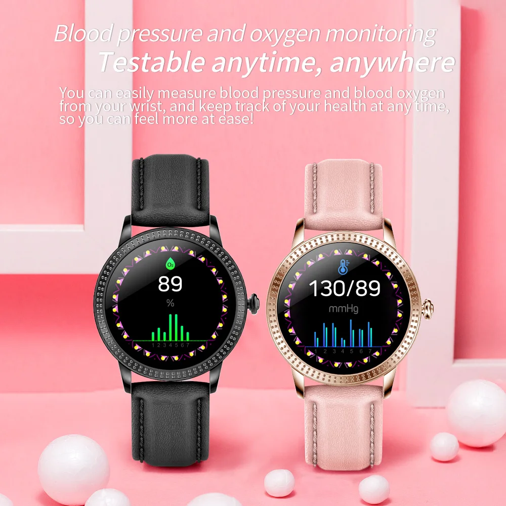 

Geartronics Smart Watch IP67 Waterproof Heart Rate Blood Pressure Sport Men Fitness Tracker Menstruation SmartWatch For Women