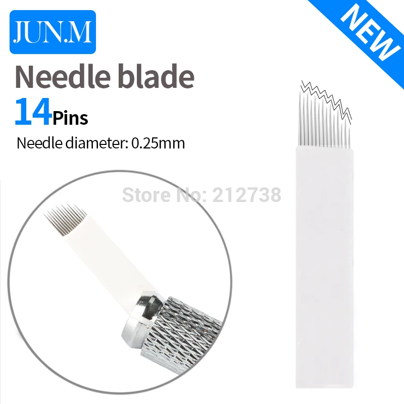 500 шт. иглы для татуажа бровей 14 пин|needle blade|permanent makeup manualtattoo needles |