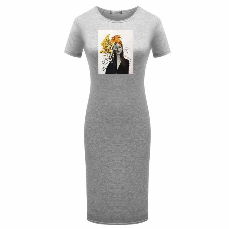 

Bodycon Dress Summer Ladies Fashion O Neck Girls Print Mini Fitted Casual Short Sleeve Party Pencil Dresses Femme Robe
