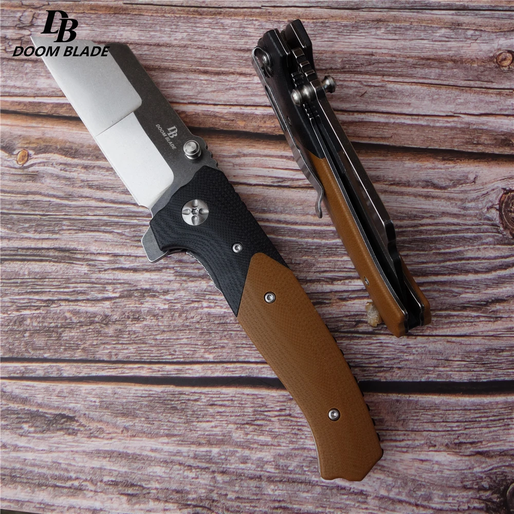 7," FH11 60-61HRC ножи 2 цвета должны убить Флип складной нож шарикоподшипник D2 лезвие G10 Ручка Открытый Отдых Охота EDC инструмент