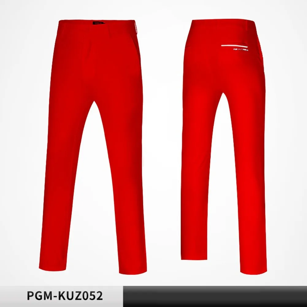 

PGM Men Golf Pants Male Trousers High-Elastic Fabric Casual Golf Tennis Long Pants Slim Fit Soft Sports Pant XXS-XXXL