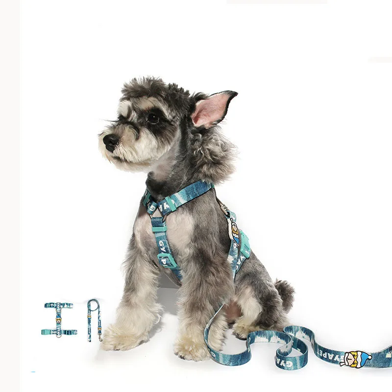 Аксессуары для собак i образная Тяговая веревка поводок регулируемая строчка