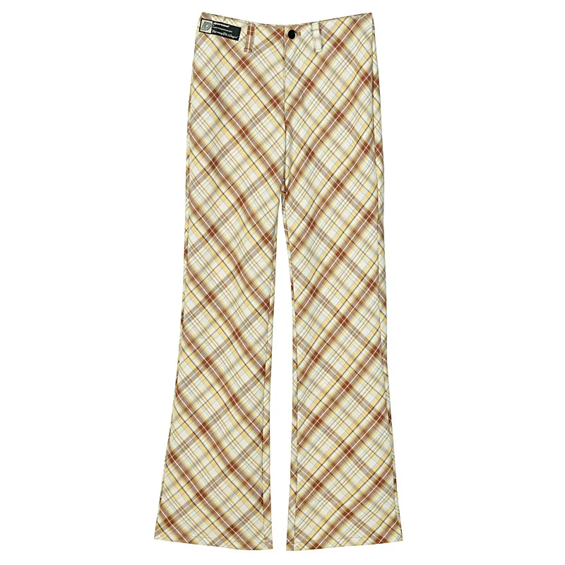 

Women's clothing 2021 spring and autumn hot sale fashion street beat high waist loose retro micro La pants bell bottom pants