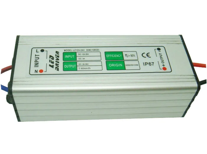 

10pcs DC 12V 24V output DC30V-36V 600mA 900mA 1500mA 20W 30W 50W LED Driver Power Supply Lighting Transformers Waterproof IP67
